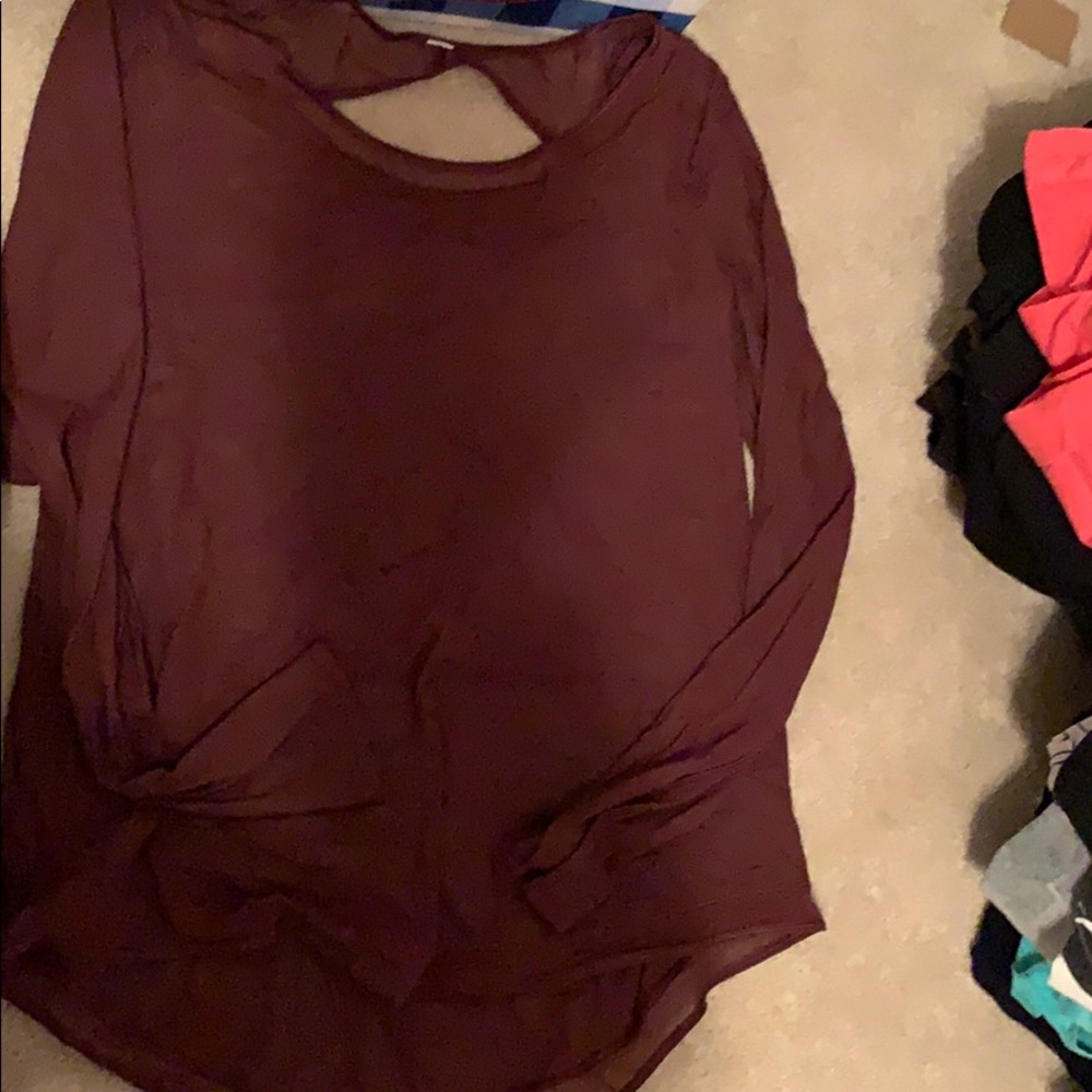 Lululemon workout shirt. Long sleeve